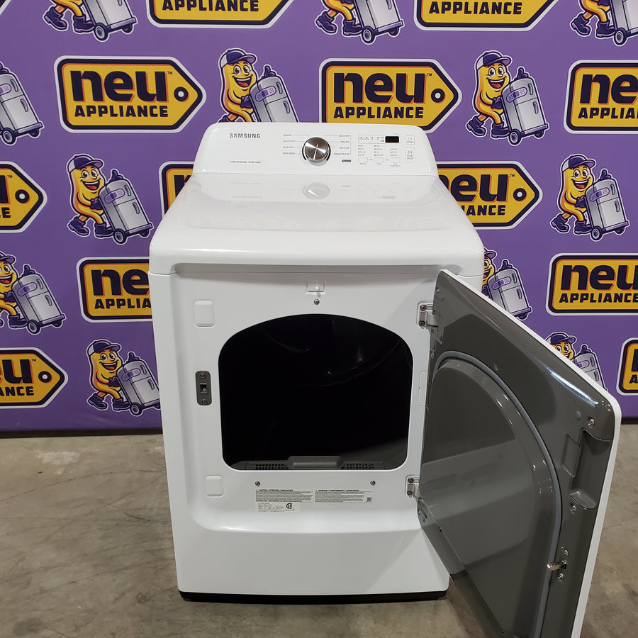 Samsung 7.2 cu. ft. Electric Dryer with Sensor Dry in White 22136SD255 - DVE45T3200W - Open Box