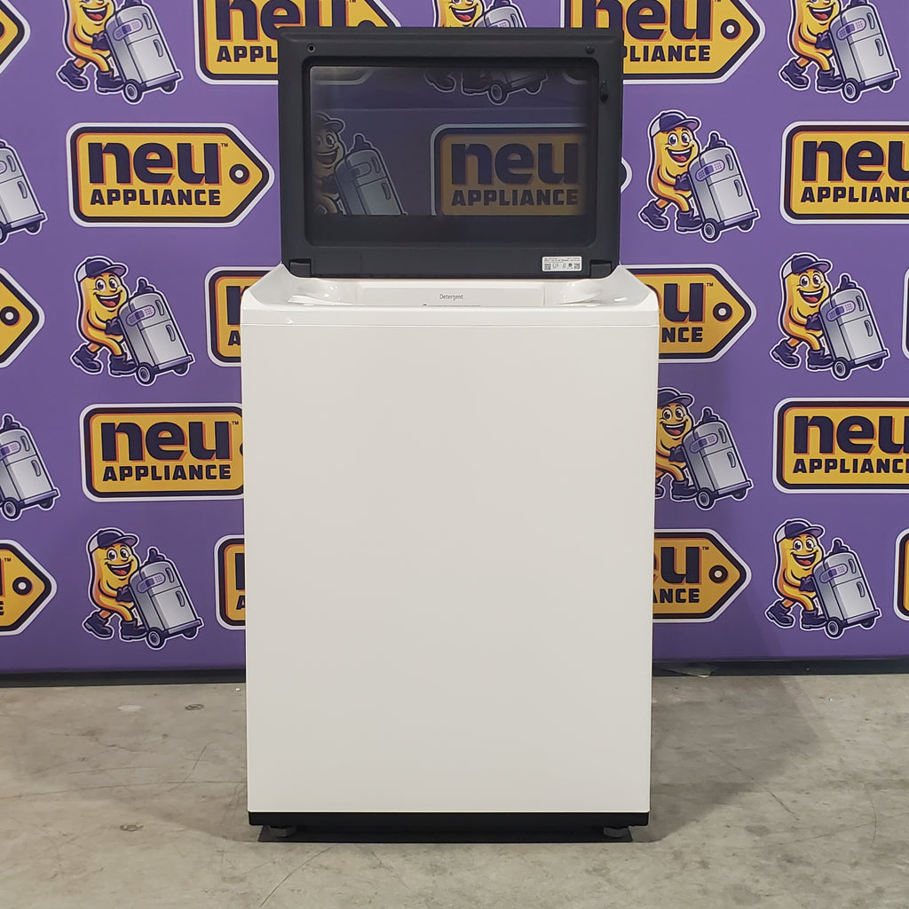 Pictures of LG 5.3 cu. ft. SMART Mega Capacity Top Load Washer in Alpine White with Agitator, Easy Unload and TurboWash3D Technology - Open Box - Neu Appliance Outlet - Discount Appliance Outlet in Austin, Tx