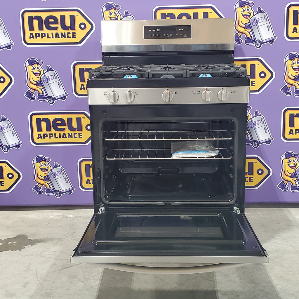 Pictures of Frigidaire 30-in 5 burners 5.1-cu ft Freestanding Natural Gas Range ( Fingerprint Resistant Stainless Steel )-FCRG306LAF - Neu Appliance Outlet - Discount Appliance Outlet in Austin, Tx