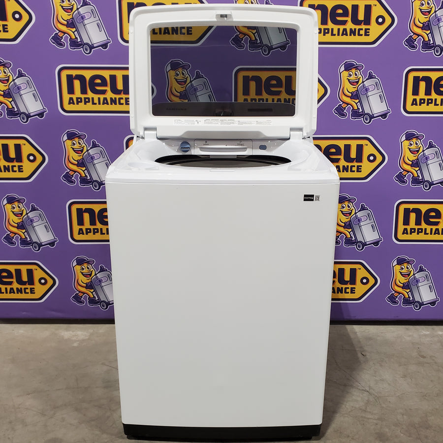 Samsung 5.2 cu. ft. Large Capacity Smart Top Load Washer with Super Speed Wash in White 22132SD117 - WA52DG5500AW - Scratch & Dent (Minor)