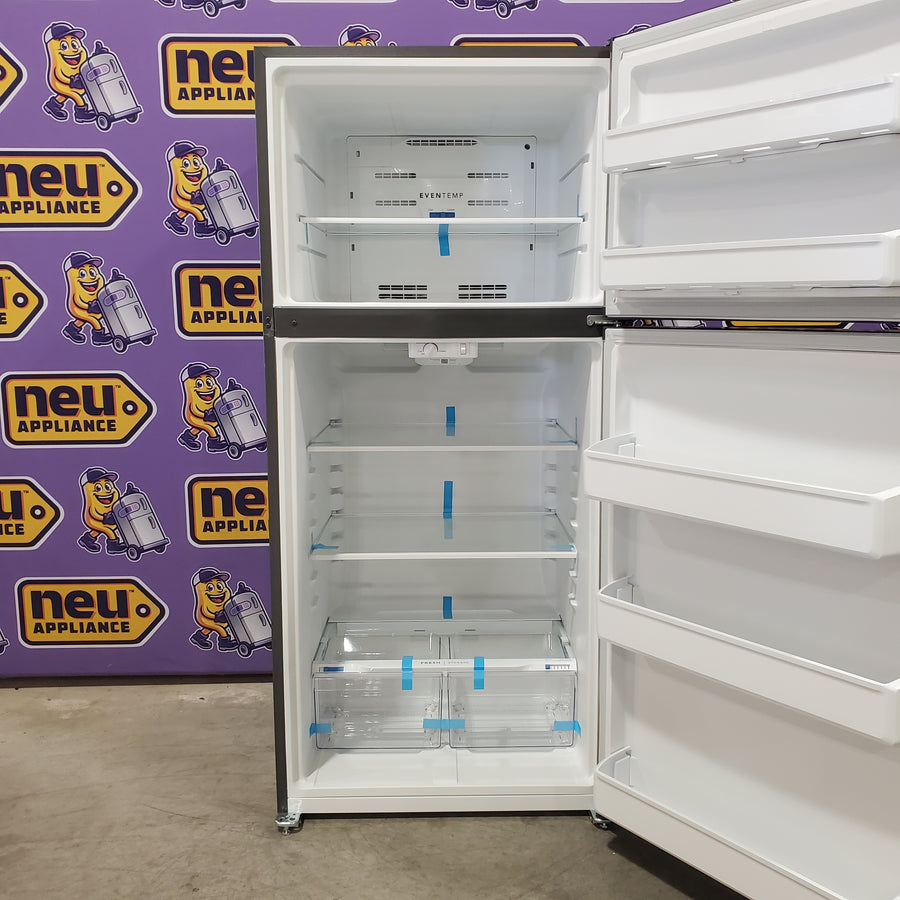 Frigidaire 20 Cu. Ft. Garage Ready Top Freezer Refrigerator in Stainless Steel 3SD992 - FFHT2022AS - Scratch & Dent (Minor)