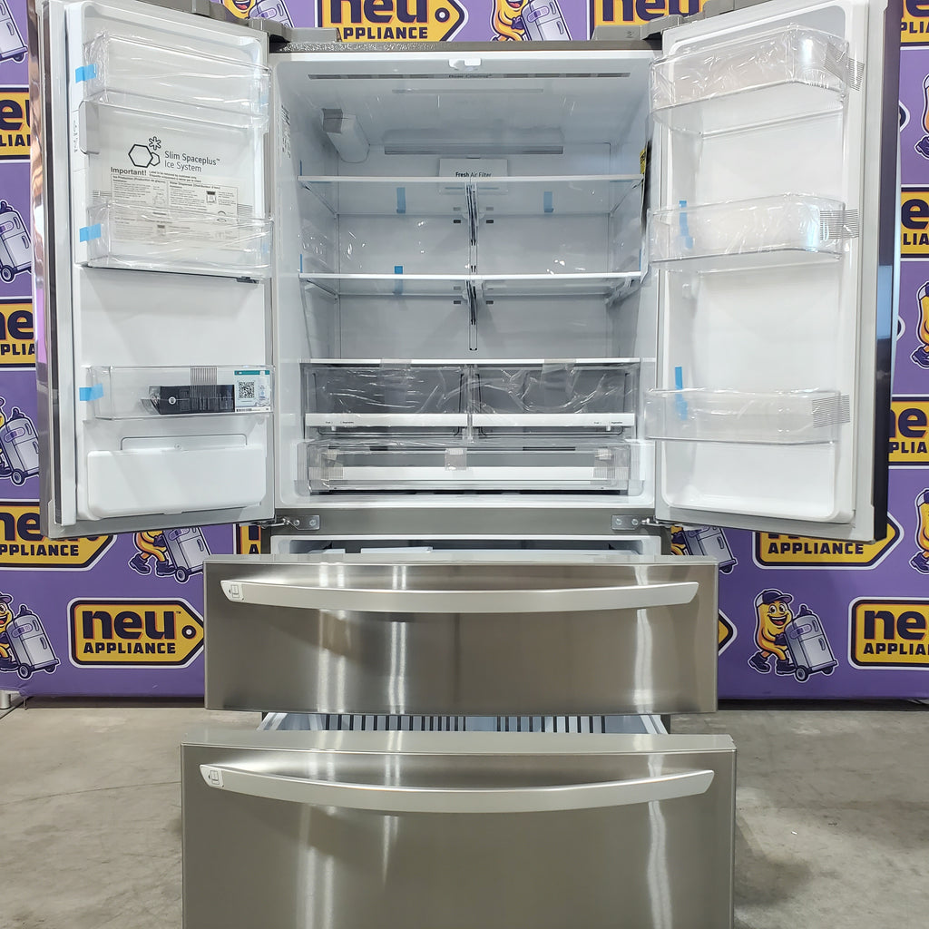 Pictures of LG 28 cu. ft. 4-Door French Door, Standard Depth, Ice & Water, Double Freezer, Stainless Steel 3SD680 - LMXS28626S - Scratch & Dent (Minor) - Neu Appliance Outlet - Discount Appliance Outlet in Austin, Tx
