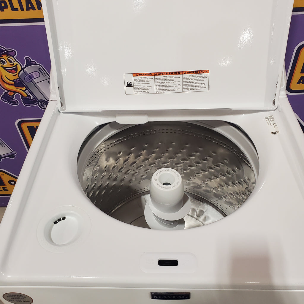 Pictures of Maytag Top Load 4.5 Cu. Ft. Washer with Deep Fill in White 1CR04045 - MVW4505MW - Certified Refurbished - Neu Appliance Outlet - Discount Appliance Outlet in Austin, Tx