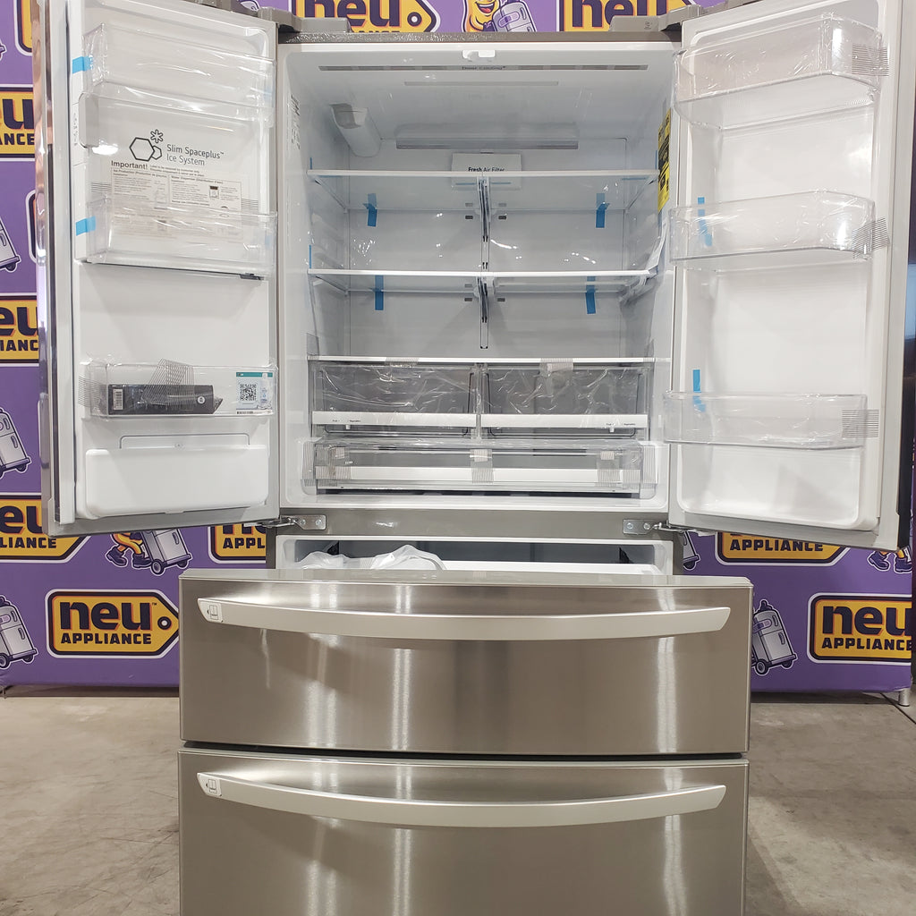 Pictures of LG 28 cu. ft. 4-Door French Door, Standard Depth, Ice & Water, Double Freezer, Stainless Steel 3SD676 - LMXS28626S - Open Box - Neu Appliance Outlet - Discount Appliance Outlet in Austin, Tx