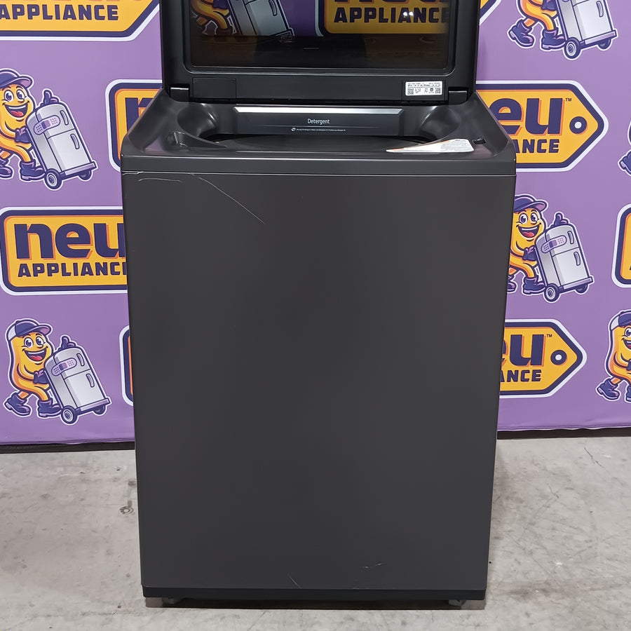 LG 5.3 cu. ft. Smart Top Load Washer with 4-Way® Agitator and AI Sensing EasyUnload™ WT8405CB - Scratch & Dent (Minor) and LG 7.3 cu. ft. Rear Control Electric Dryer with LG EasyLoad™ Door and AI Sensing 16250 - DLE8400BE - Scratch & Dent (Minor)