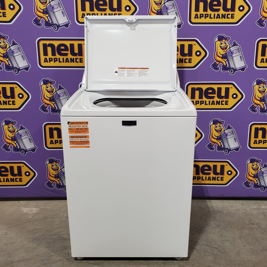 Maytag 4.2 Cu. Ft. Capacity Top Load Washer in White 22136SD362 - MTW4205SW - Open Box