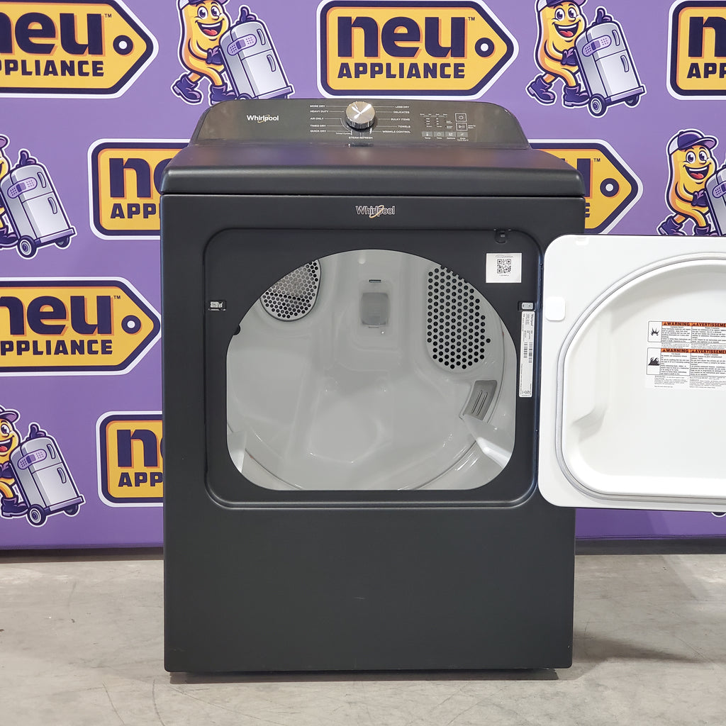 Pictures of Whirlpool Volcano Black Electric 7.0 Cu. Ft. Dryer with Steam Refresh Cycle and Moisture Sensor 3SD706 - WED6150PB - Open Box - Neu Appliance Outlet - Discount Appliance Outlet in Austin, Tx