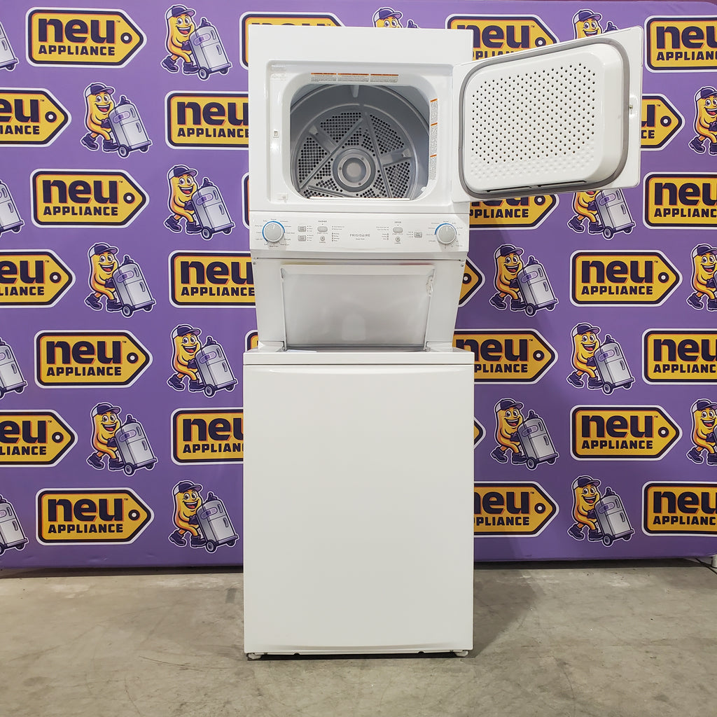 Pictures of Frigidaire Electric Washer/Dryer Laundry Center - 3.9 Cu. Ft Washer and 5.5 Cu. Ft. Dryer FLCE7522AW - Open Box - Neu Appliance Outlet - Discount Appliance Outlet in Austin, Tx