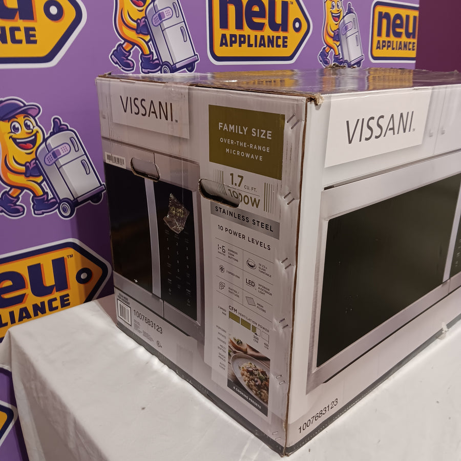 Vissani 1.7 cu. ft. 1000-Watt Over the Range Microwave in Stainless Steel SA634 - HV0170ST - New in Box