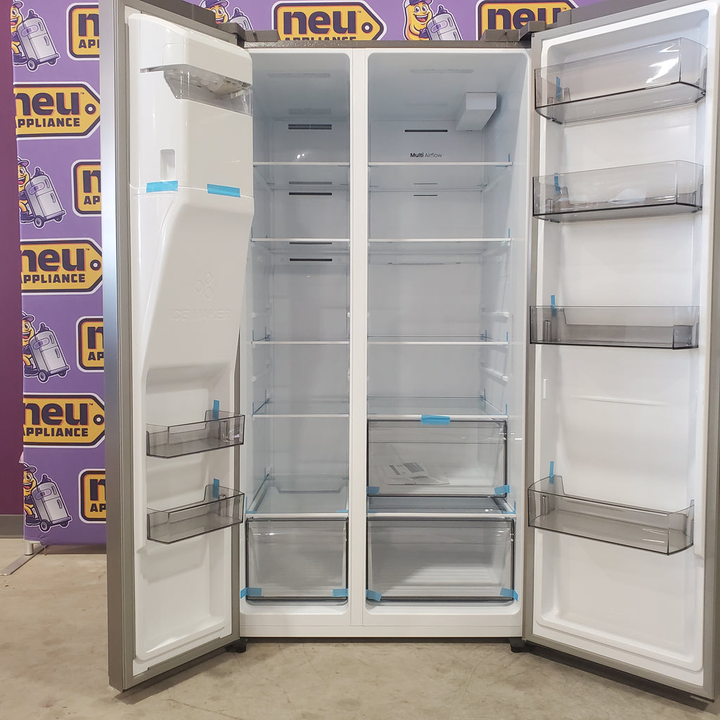 Pictures of Hisense 29.1 cu. ft. Standard Depth Side by Side Refrigerator Stainless Steel-HRS290P5FSE-Open Box - Neu Appliance Outlet - Discount Appliance Outlet in Austin, Tx