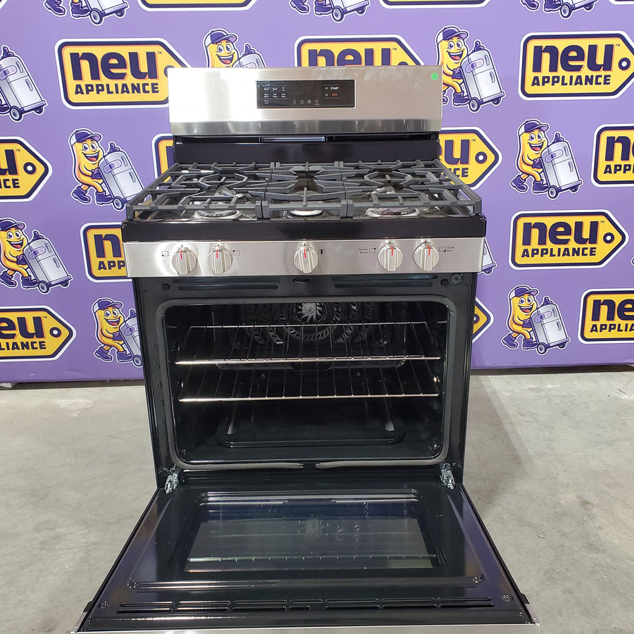 Frigidaire Stainless Steel Gas Range with Air Fry and Five Burner Cooktop 20531SD475 - FCRG3083AS - Open Box