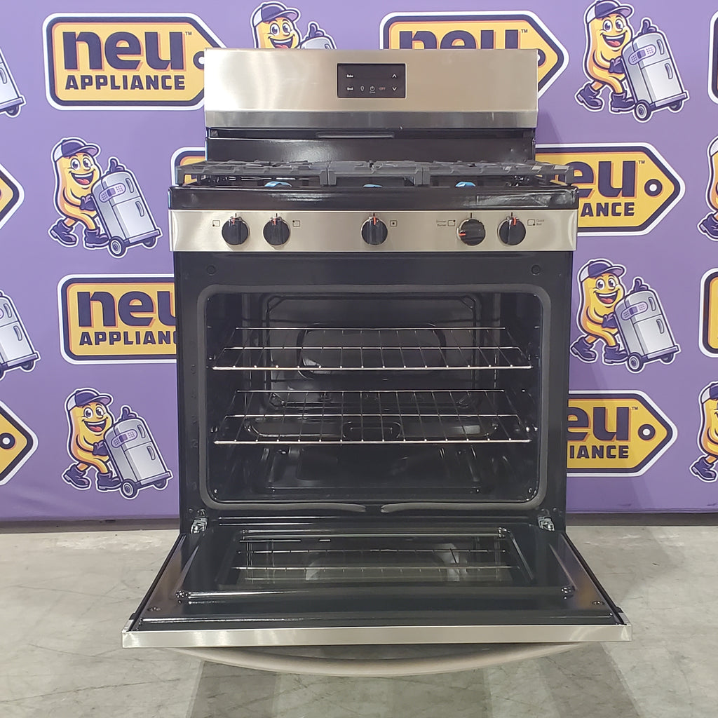 Pictures of Frigidaire Stainless Steel 30" 5 Burner Gas Range with Even Baking Technology FCRG3052BS - Scratch & Dent - Minor - Neu Appliance Outlet - Discount Appliance Outlet in Austin, Tx