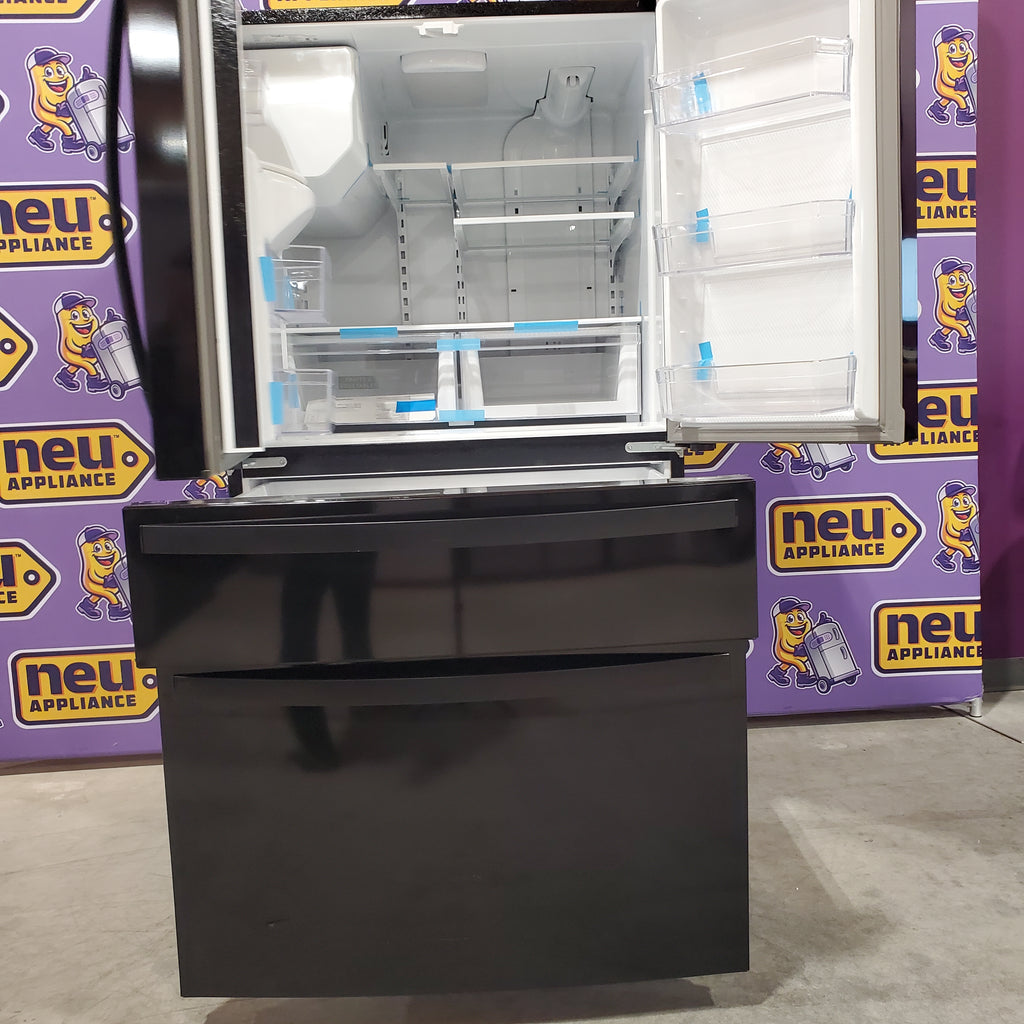 Pictures of Whirlpool 25 cu. ft. French Door Bottom Mount Refrigerator in Black 19SD007 - WRMF3636RB - Scratch & Dent (Minor) - Neu Appliance Outlet - Discount Appliance Outlet in Austin, Tx