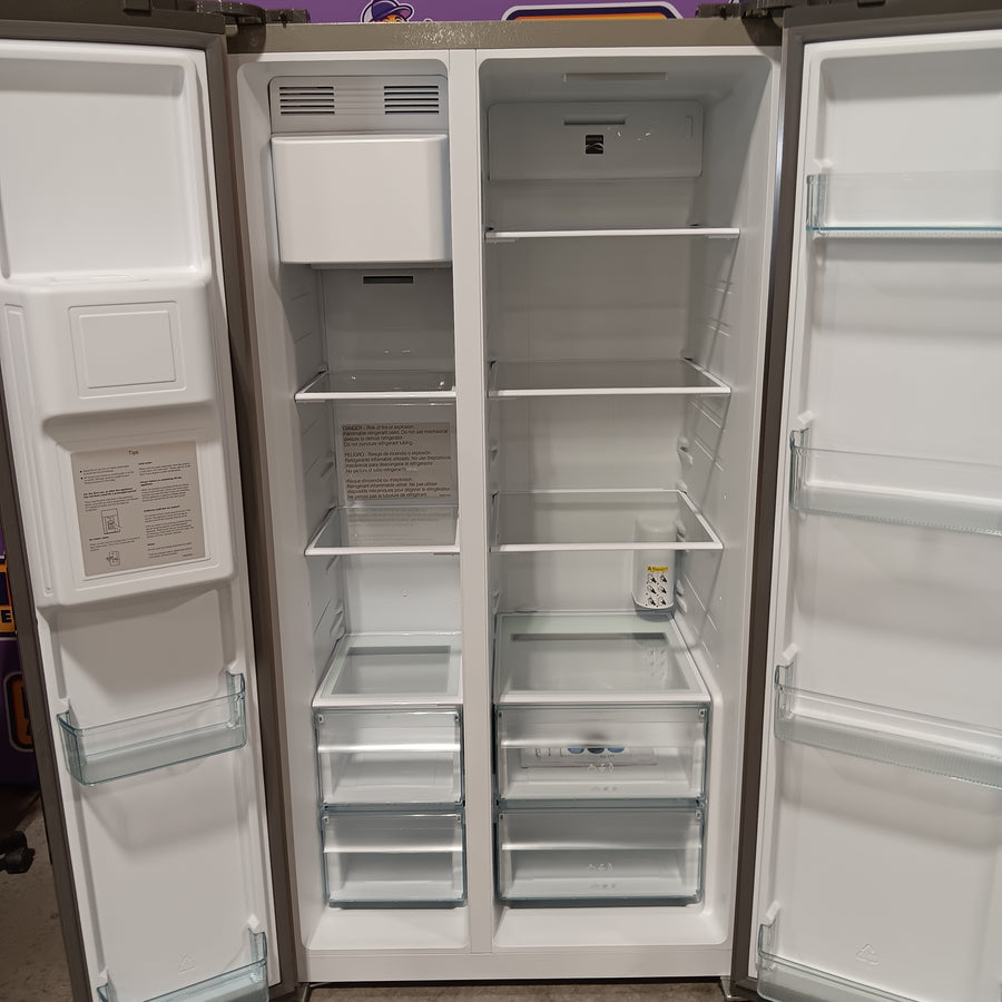 Kenmore 20-cu ft Counter-Depth Side-by-Side Refrigerator with Ice Maker,Water and Ice Dispenser ENERGY STAR Certified 22137396 - 897.51805320 - Scratch & Dent (Minor)