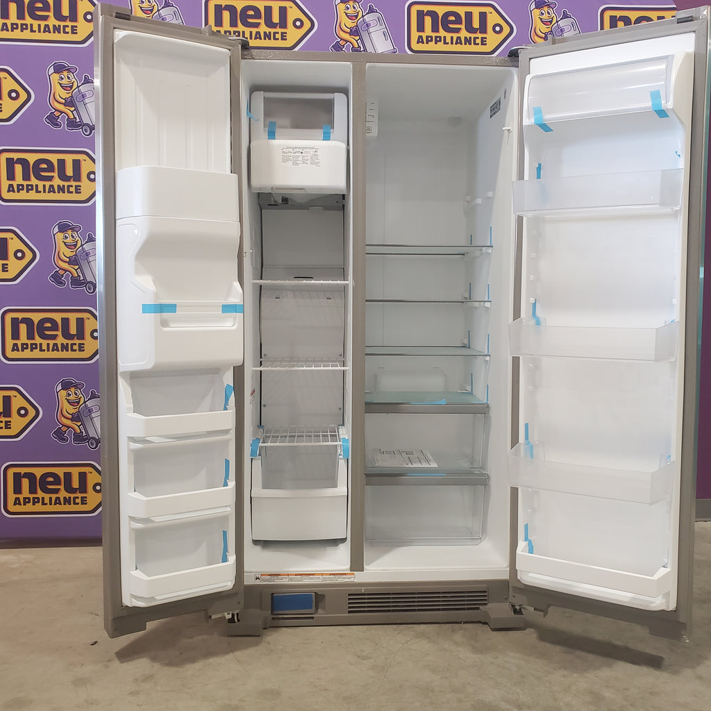 Pictures of Stainless Steel Whirlpool 24.6 cu. ft. Side By Side Refrigerator With Ice Maker - Scratch & Dent - Minor - Neu Appliance Outlet - Discount Appliance Outlet in Austin, Tx
