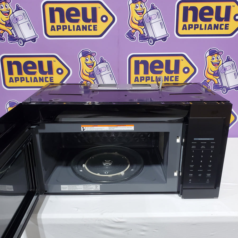 Vissani 1.7 cu. ft. 1000-Watt Over the Range Microwave in Black HVO170B - Open Box