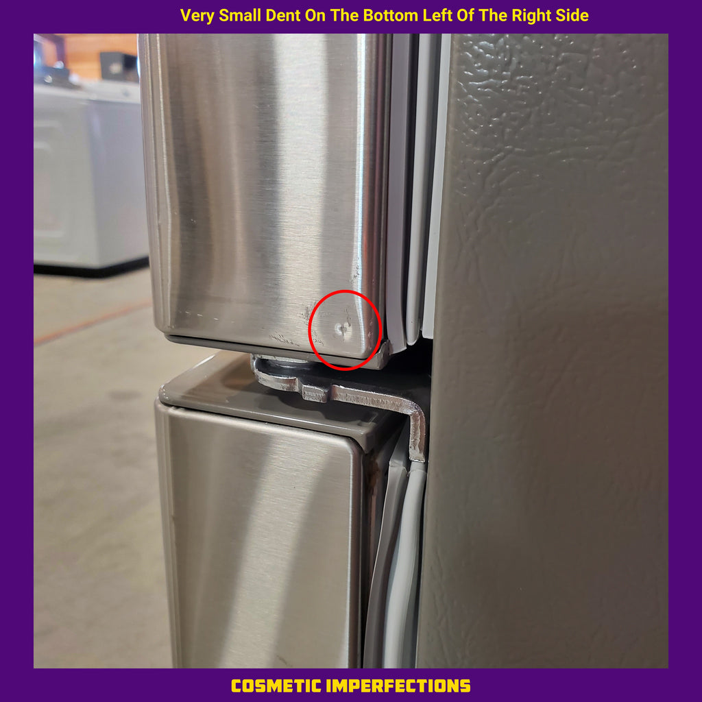 Pictures of LG 22 cu. ft. 30-inch Wide French Door Refrigerator in Stainless Steel LFCS22520S - Scratch & Dent (Moderate) - Neu Appliance Outlet - Discount Appliance Outlet in Austin, Tx