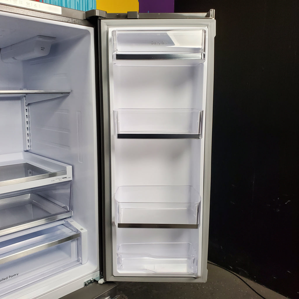 Pictures of Stainless Steel ENERGY STAR Kenmore Elite 30.6 cu. ft. 3 Door French Door Refrigerator with Exterior Ice and Water - Scratch & Dent - Moderate - Neu Appliance Outlet - Discount Appliance Outlet in Austin, Tx