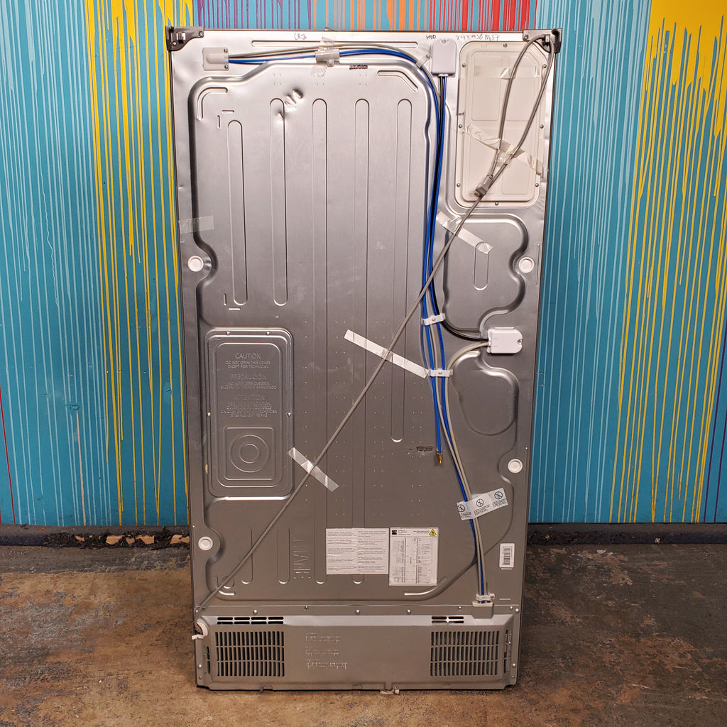 Pictures of Stainless Steel ENERGY STAR Kenmore Elite 30.6 cu. ft. 3 Door French Door Refrigerator with Exterior Ice and Water - Scratch & Dent - Moderate - Neu Appliance Outlet - Discount Appliance Outlet in Austin, Tx