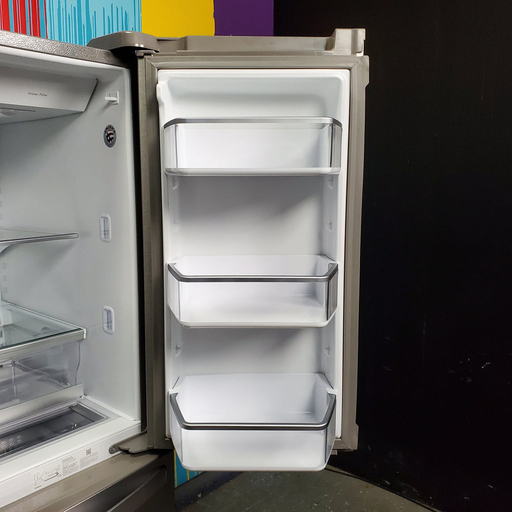 Pictures of Stainless Steel ENERGY STAR Whirlpool 26.2 cu. ft. 4 Door Refrigerator French Door with In Door Ice and Water Dispenser - Scratch & Dent - Minor - Neu Appliance Outlet - Discount Appliance Outlet in Austin, Tx