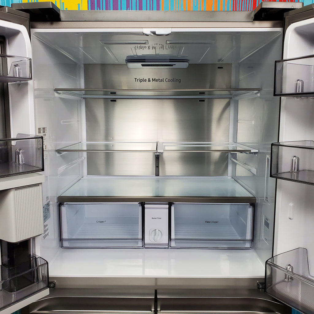 Pictures of Fingerprint Resistant Stainless Steel ENERGY STAR Samsung 29 cu. ft. Smart 4 Door Flex Refrigerator with Beverage Center- Scratch & Dent - Minor - Neu Appliance Outlet - Discount Appliance Outlet in Austin, Tx