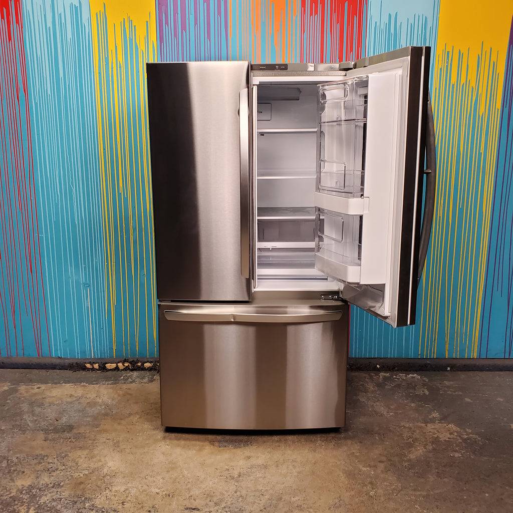 Pictures of PrintProof Stainless Steel LG 27 cu. ft. 3 Door French Door Refrigerator with InstaView Door-in-Door with Ice Maker- Scratch & Dent - Moderate - Neu Appliance Outlet - Discount Appliance Outlet in Austin, Tx