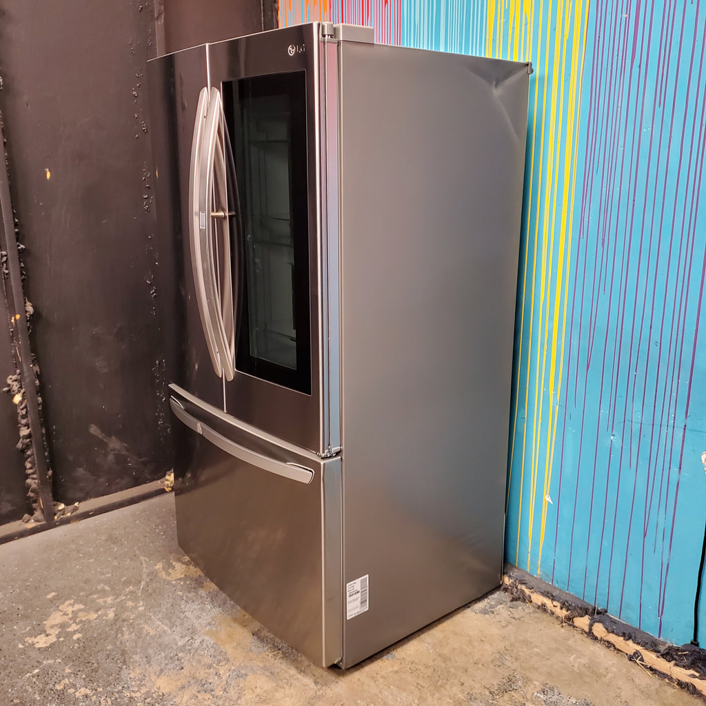 Pictures of PrintProof Stainless Steel LG 27 cu. ft. 3 Door French Door Refrigerator with InstaView Door-in-Door with Ice Maker- Scratch & Dent - Moderate - Neu Appliance Outlet - Discount Appliance Outlet in Austin, Tx