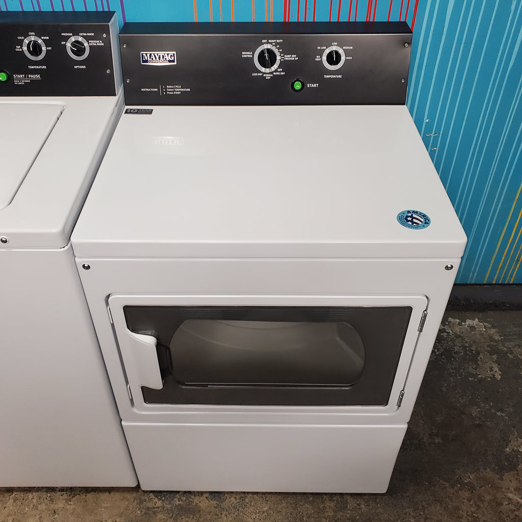 Pictures of Maytag 3.5 cu. ft. Smart Capable Top Load Washing Machine  and Maytag  7.4 cu. ft. Gas Dryer with Extra Power Button - Scratch & Dent - Minor - Neu Appliance Outlet - Discount Appliance Outlet in Austin, Tx