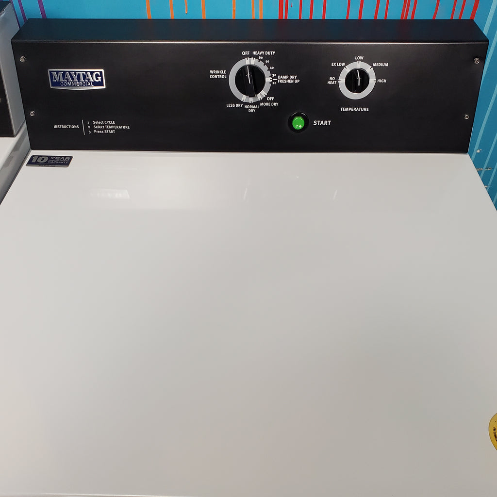 Pictures of Maytag 3.5 cu. ft. Smart Capable Top Load Washing Machine  and Maytag  7.4 cu. ft. Gas Dryer with Extra Power Button - Scratch & Dent - Minor - Neu Appliance Outlet - Discount Appliance Outlet in Austin, Tx