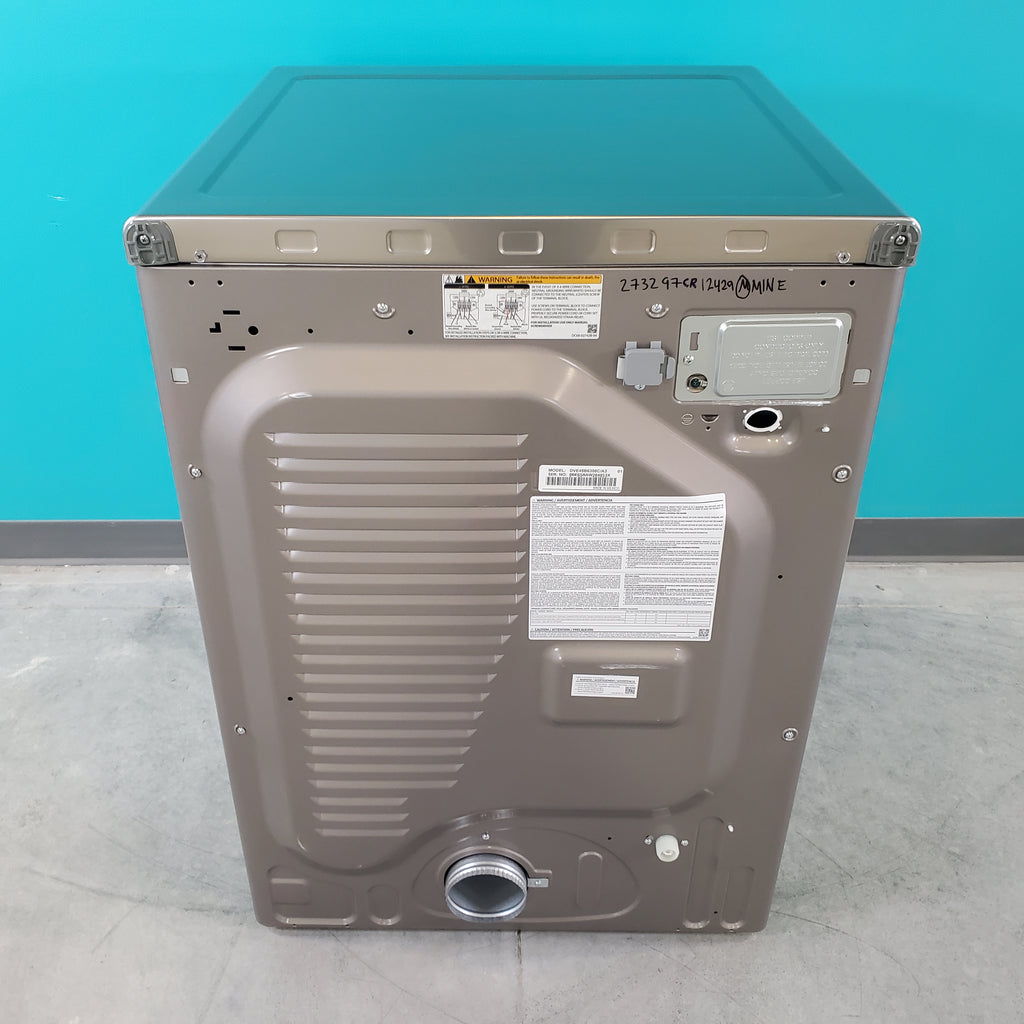 Pictures of Champagne Samsung 7.5 cu. ft. Front Load Electric Dryer with Steam Sanitize+- Scratch & Dent - Minor - Neu Appliance Outlet - Discount Appliance Outlet in Austin, Tx