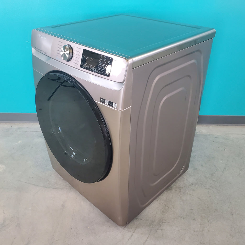 Pictures of Champagne Samsung 7.5 cu. ft. Front Load Electric Dryer with Steam Sanitize+- Scratch & Dent - Minor - Neu Appliance Outlet - Discount Appliance Outlet in Austin, Tx