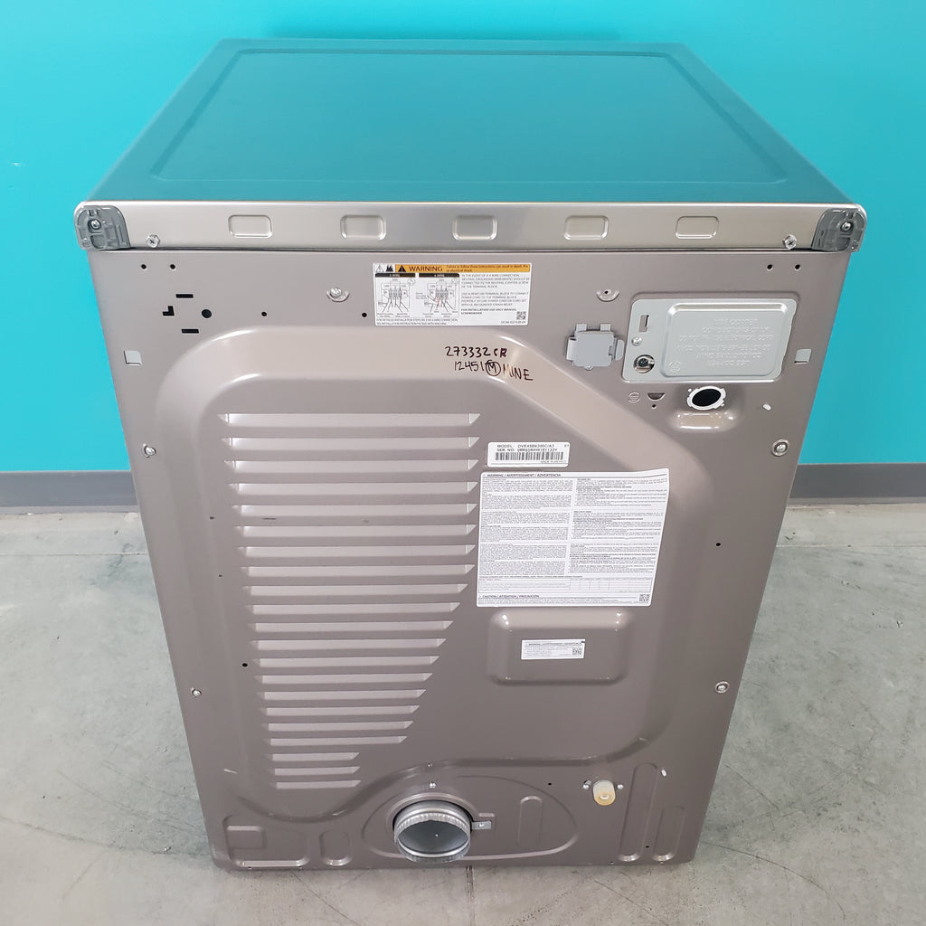 Pictures of Champagne Samsung 7.5 cu. ft. Front Load Electric Dryer with Steam Sanitize+- Scratch & Dent - Minor - Neu Appliance Outlet - Discount Appliance Outlet in Austin, Tx