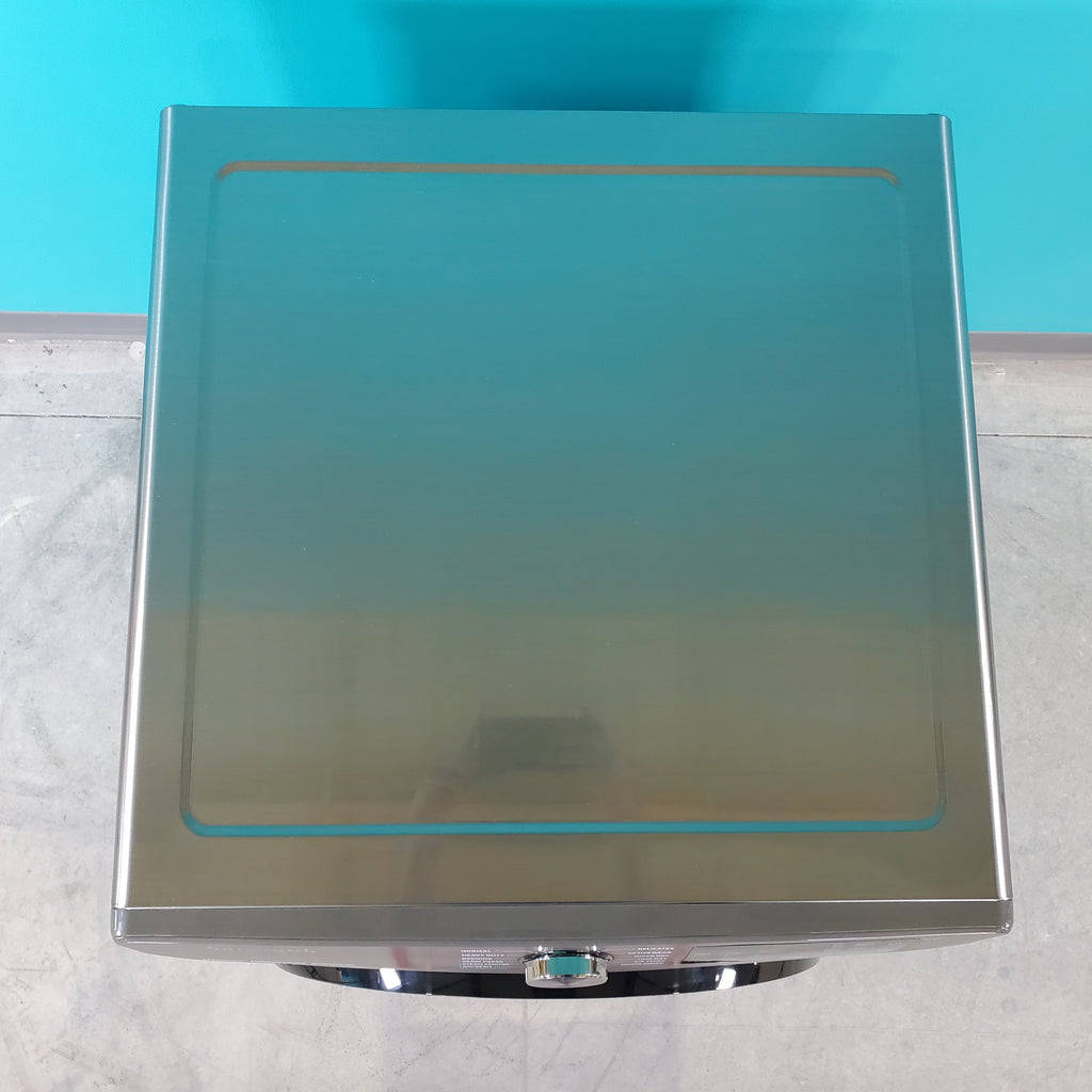 Pictures of Platinum Samsung 7.5 cu. ft. Front Load Electric Dryer with Steam - Scratch & Dent - Minor - Neu Appliance Outlet - Discount Appliance Outlet in Austin, Tx