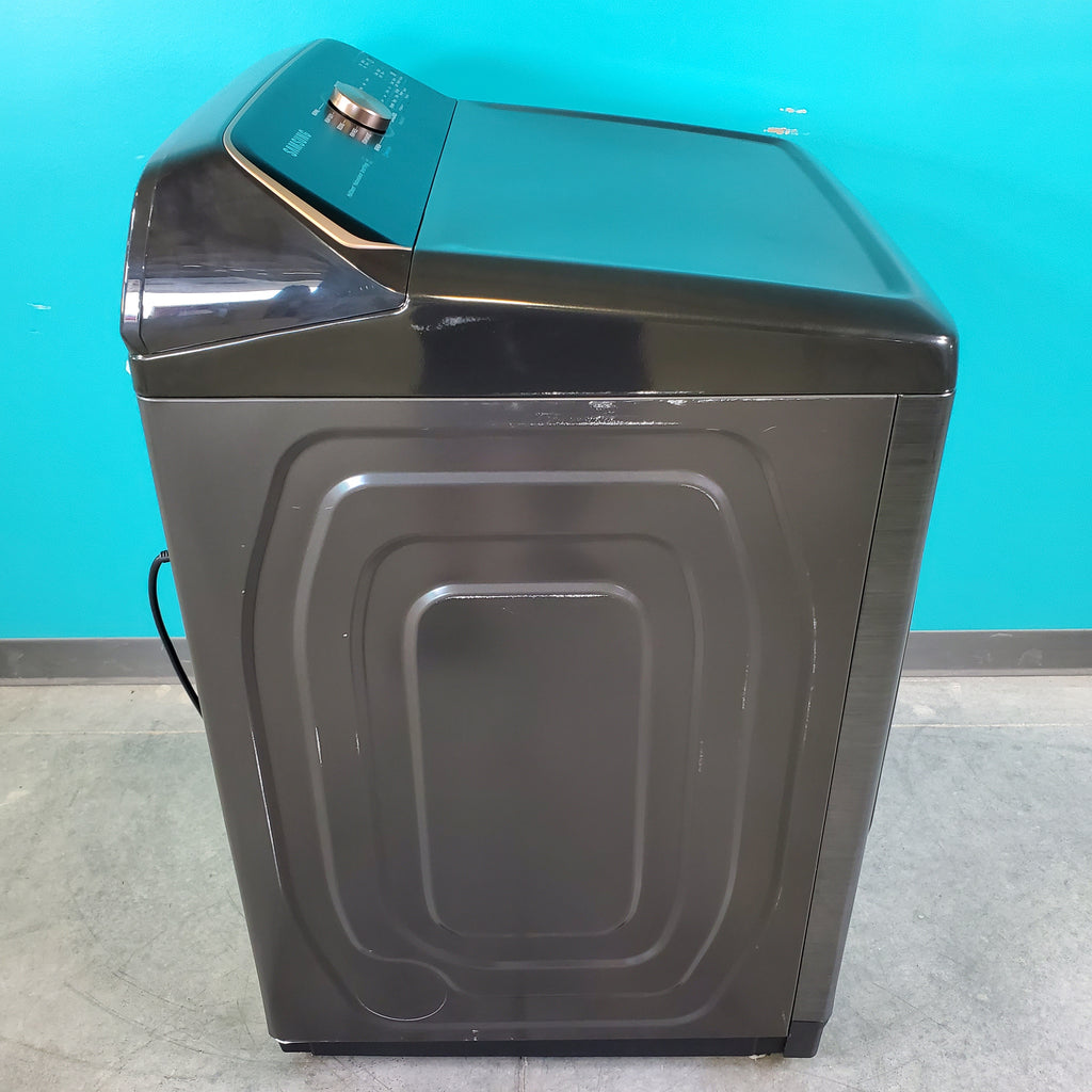 Pictures of Brushed Black ENERGY STAR Samsung 7.4 cu. ft. Gas Dryer with Steam Sanitize+ - Scratch & Dent - Major - Neu Appliance Outlet - Discount Appliance Outlet in Austin, Tx
