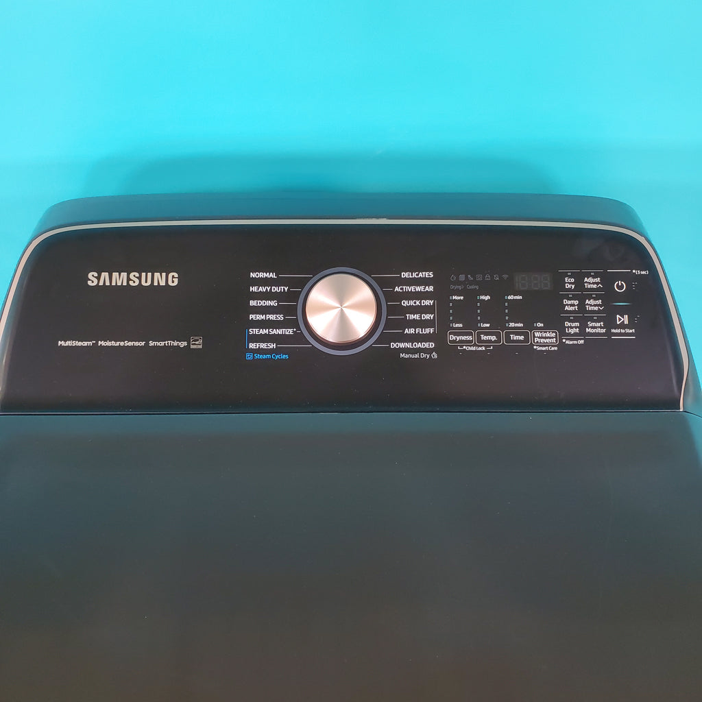 Pictures of Brushed Black ENERGY STAR Samsung 7.4 cu. ft. Gas Dryer with Steam Sanitize+ - Scratch & Dent - Major - Neu Appliance Outlet - Discount Appliance Outlet in Austin, Tx