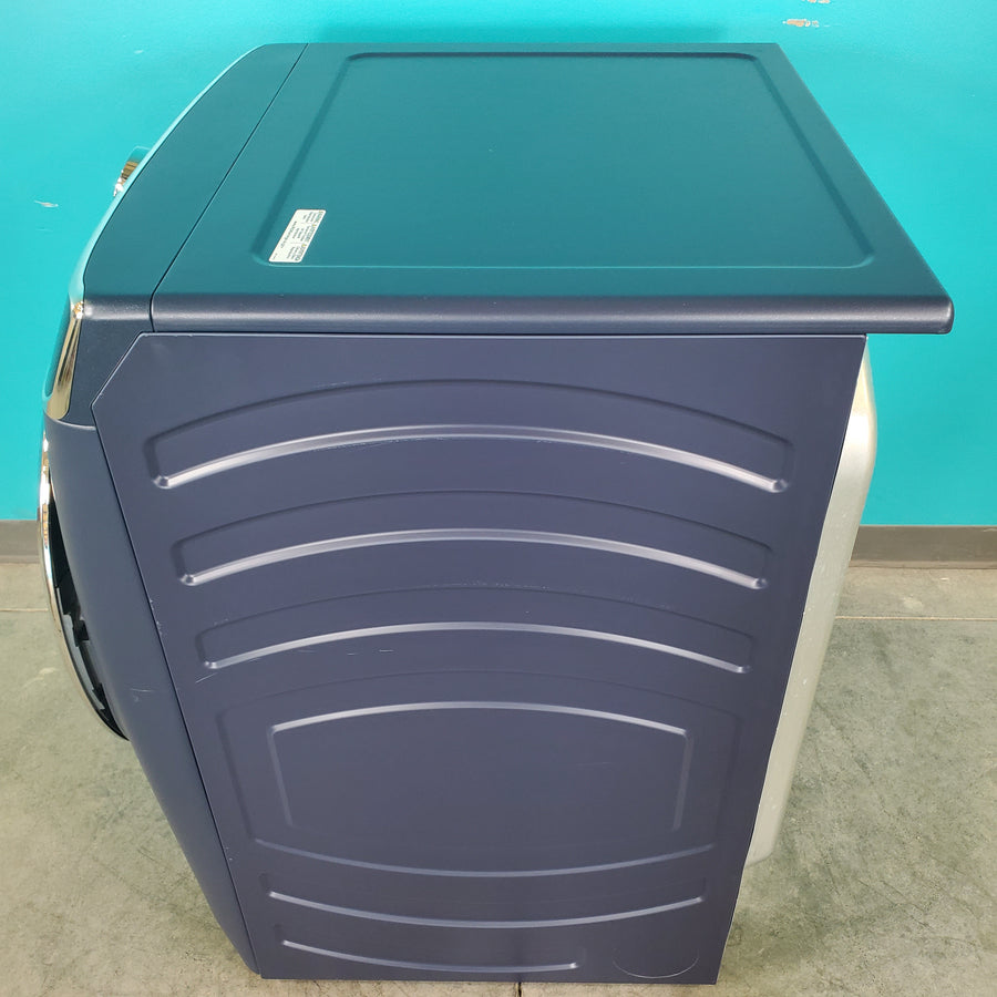 Sapphire Blue ENERGY STAR GE 7.8 cu. ft. Smart Front Load Electric Dryer with PowerSteam - Scratch & Dent - Minor