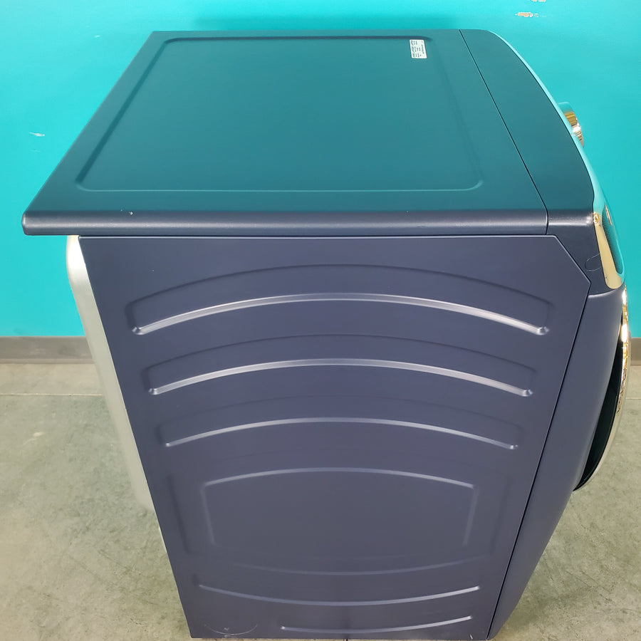 Sapphire Blue ENERGY STAR GE 7.8 cu. ft. Smart Front Load Electric Dryer with PowerSteam - Scratch & Dent - Minor