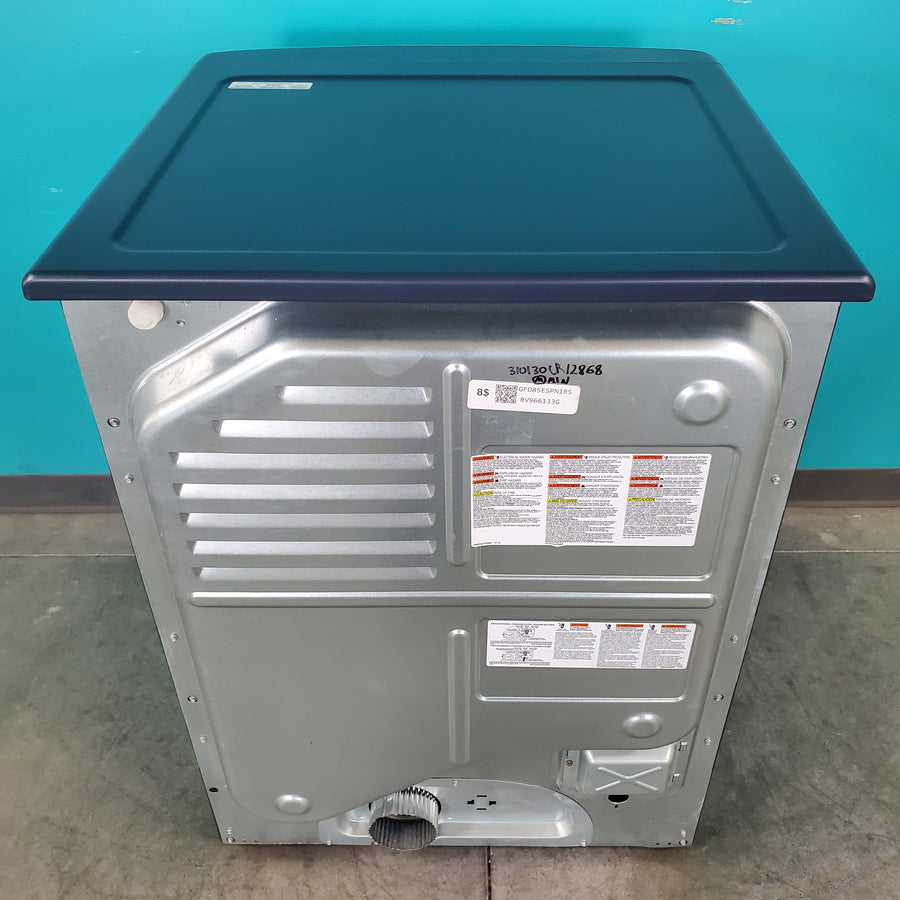 Sapphire Blue ENERGY STAR GE 7.8 cu. ft. Smart Front Load Electric Dryer with PowerSteam - Scratch & Dent - Minor