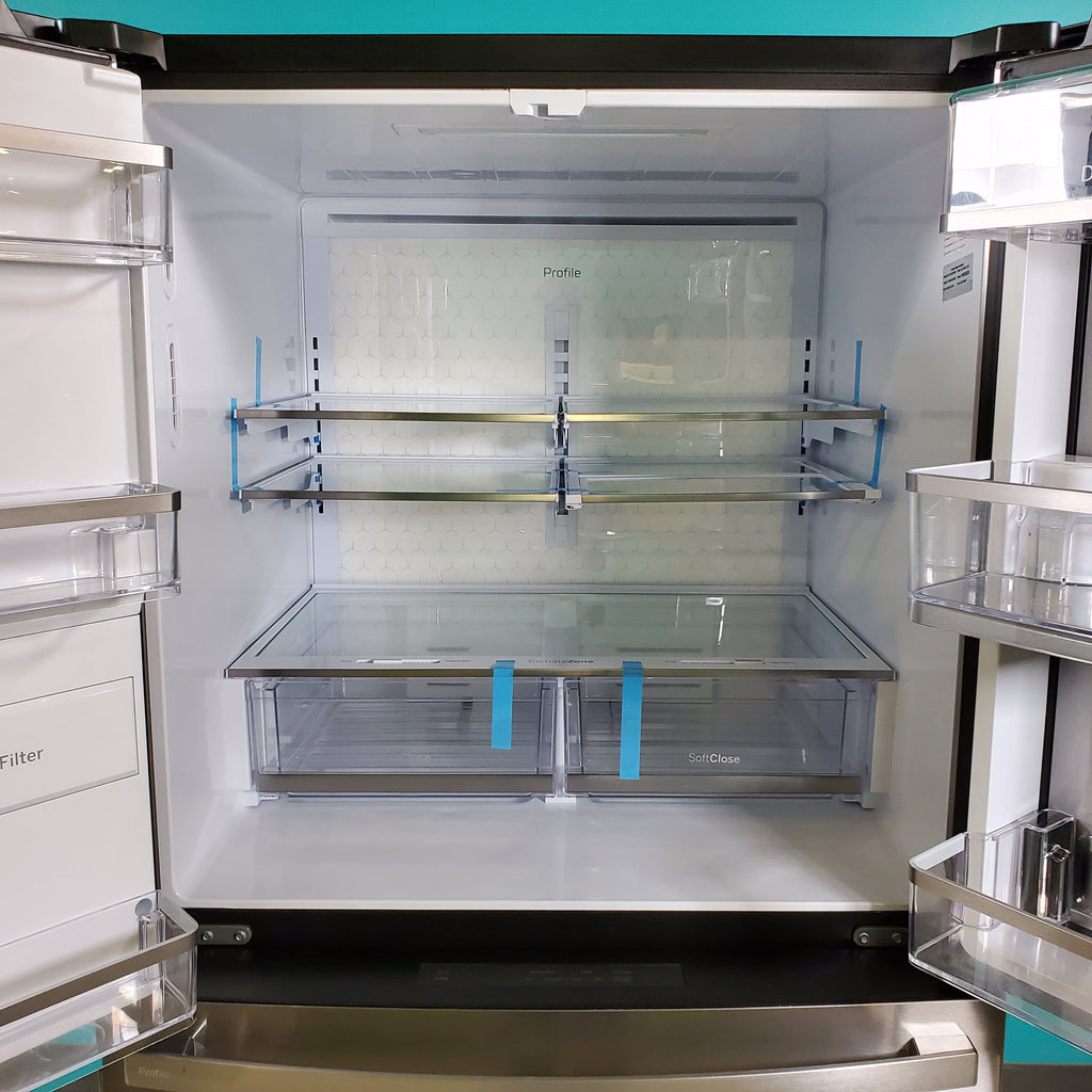 Pictures of Fingerprint Resistant Stainless Steel GE Profile 27.9 cu. Ft. Smart 4 Door French Door Refrigerator with Door in Door- Scratch & Dent - Minor - Neu Appliance Outlet - Discount Appliance Outlet in Austin, Tx