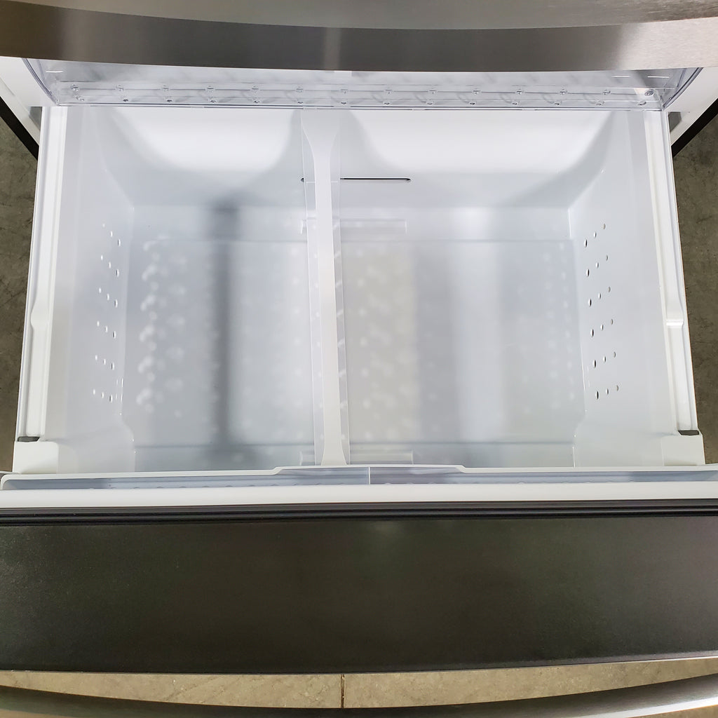 Pictures of Fingerprint Resistant Stainless Steel GE Profile 27.9 cu. Ft. Smart 4 Door French Door Refrigerator with Door in Door- Scratch & Dent - Minor - Neu Appliance Outlet - Discount Appliance Outlet in Austin, Tx