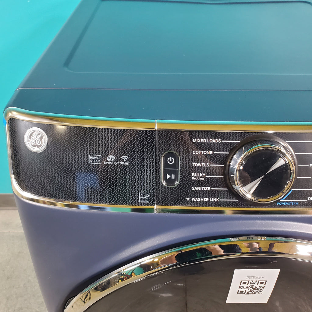 Pictures of Sapphire Blue ENERGY STAR GE 7.8 cu. ft. Smart Front Load Electric Dryer with PowerSteam - Scratch & Dent - Minor - Neu Appliance Outlet - Discount Appliance Outlet in Austin, Tx