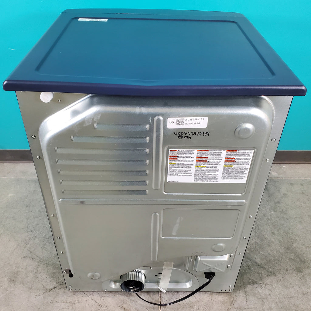 Pictures of Sapphire Blue ENERGY STAR GE 7.8 cu. ft. Smart Front Load Electric Dryer with PowerSteam - Scratch & Dent - Minor - Neu Appliance Outlet - Discount Appliance Outlet in Austin, Tx