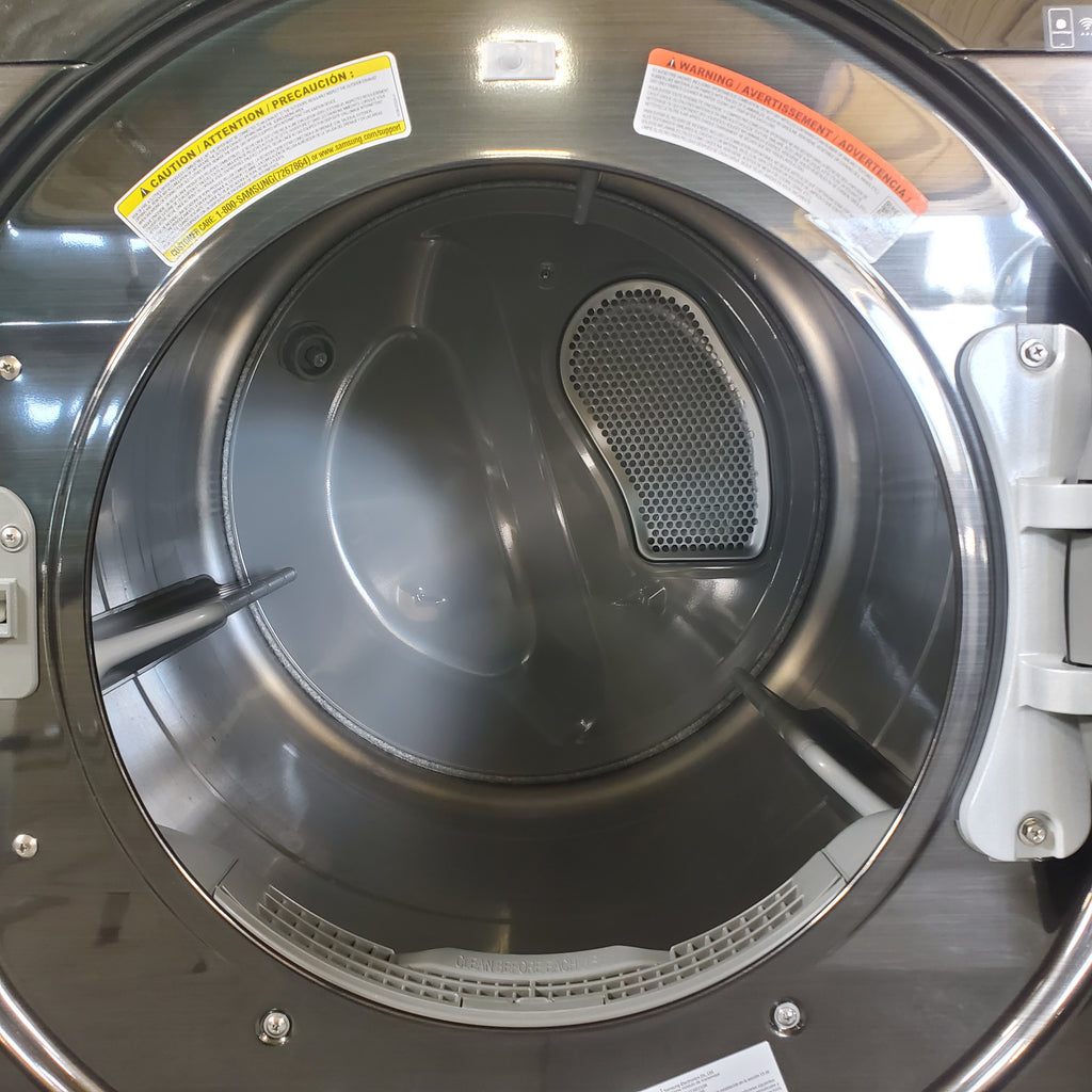 Pictures of Brushed Black ENERGY STAR Samsung 7.5 cu. ft. Frontload Electric Dryer with Steam - Scratch & Dent - Minor - Neu Appliance Outlet - Discount Appliance Outlet in Austin, Tx