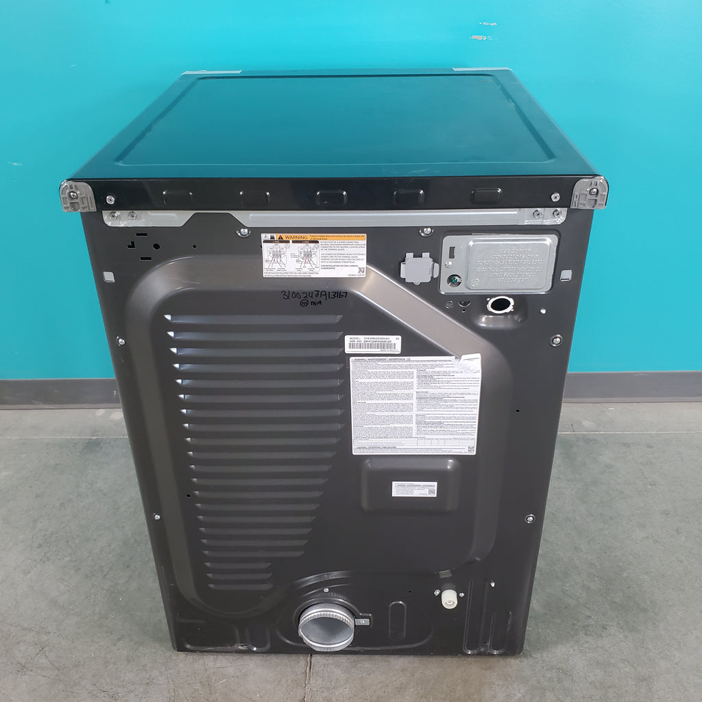 Pictures of Brushed Black ENERGY STAR Samsung 7.5 cu. ft. Frontload Electric Dryer with Steam - Scratch & Dent - Minor - Neu Appliance Outlet - Discount Appliance Outlet in Austin, Tx