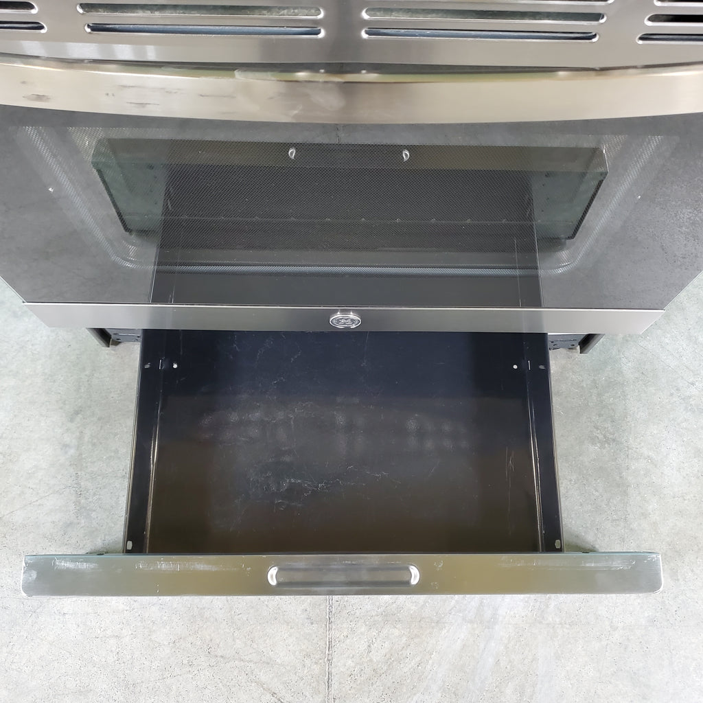 Pictures of Fingerprint Resistant Stainless Steel GE Profile 5.6 cu. ft. 5 Burner Freestanding Gas Range with No Preheat Air Fry - Scratch & Dent - Moderate - Neu Appliance Outlet - Discount Appliance Outlet in Austin, Tx