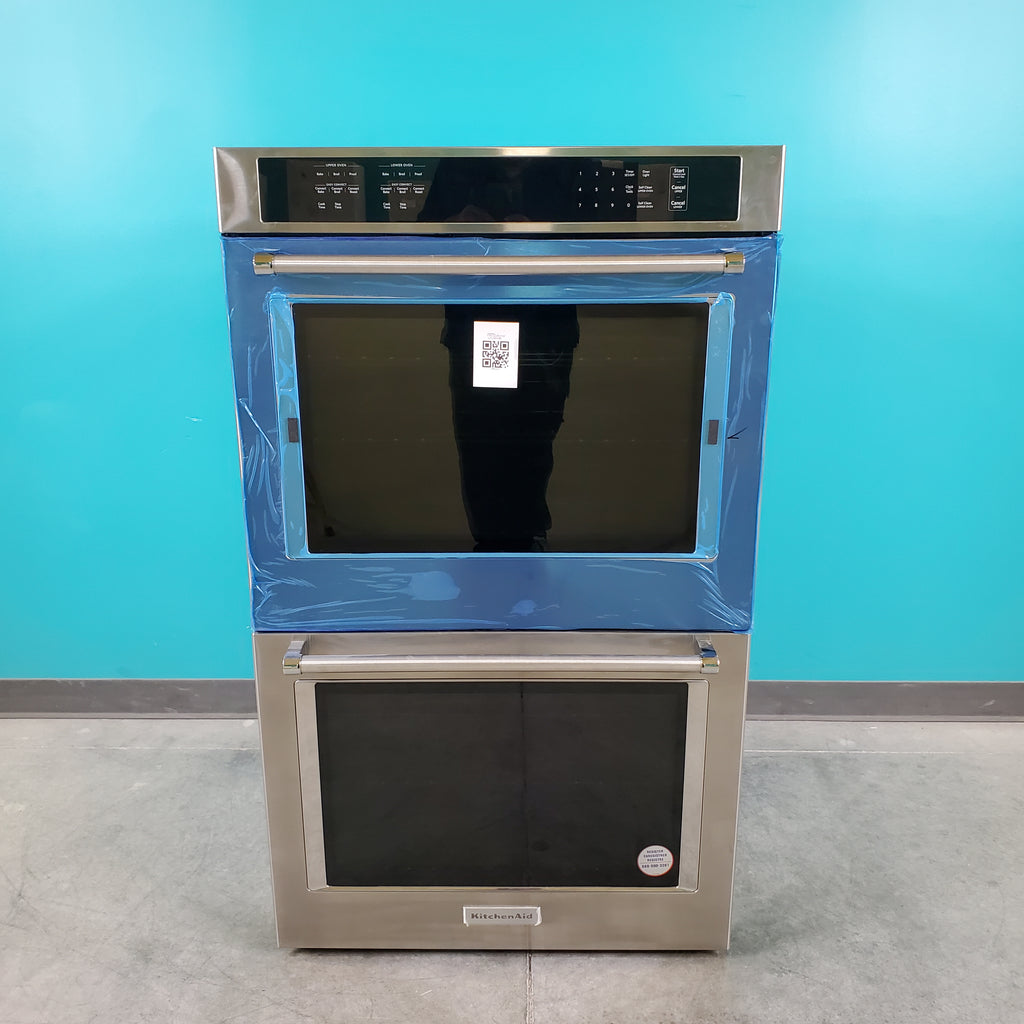 Pictures of 30 in. Stainless Steel KitchenAid 10 cu.ft. Electric Double Wall Oven with Even-Heat True Convection - Scratch & Dent - Minor - Neu Appliance Outlet - Discount Appliance Outlet in Austin, Tx