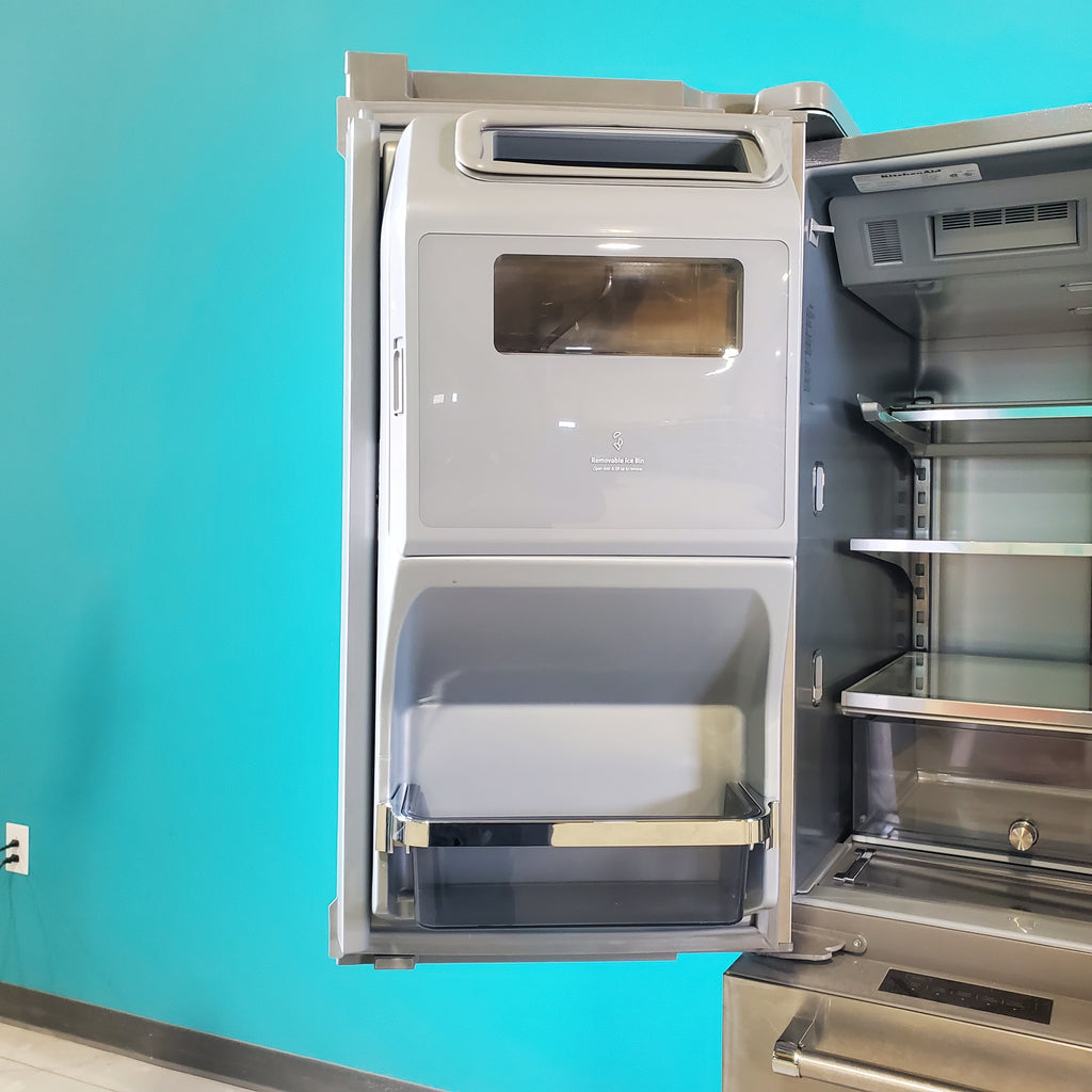 Pictures of Stainless Steel KitchenAid 25.8 cu. ft. 5 Door Refrigerator with External Ice and Water Dispenser - Scratch & Dent - Minor - Neu Appliance Outlet - Discount Appliance Outlet in Austin, Tx