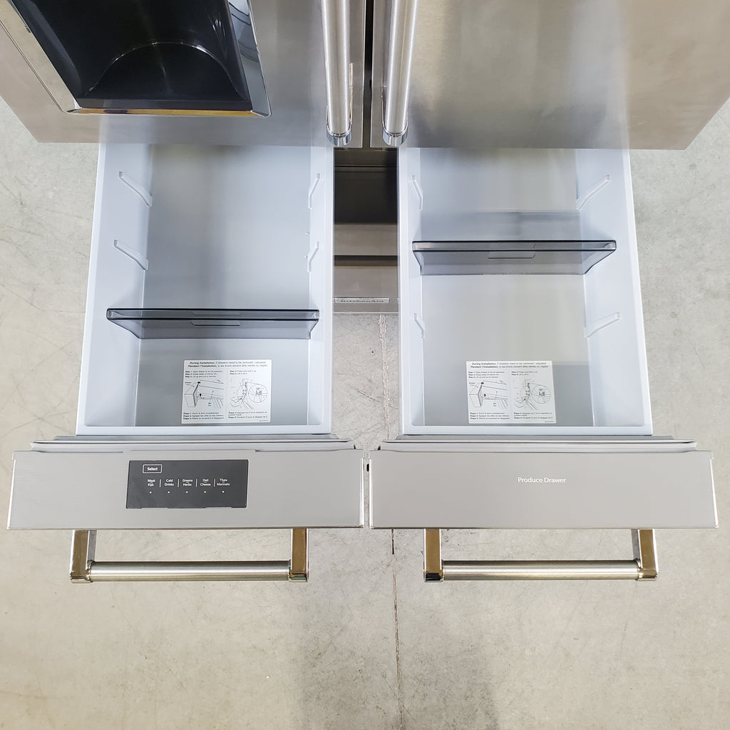 Pictures of Stainless Steel KitchenAid 25.8 cu. ft. 5 Door Refrigerator with External Ice and Water Dispenser - Scratch & Dent - Minor - Neu Appliance Outlet - Discount Appliance Outlet in Austin, Tx