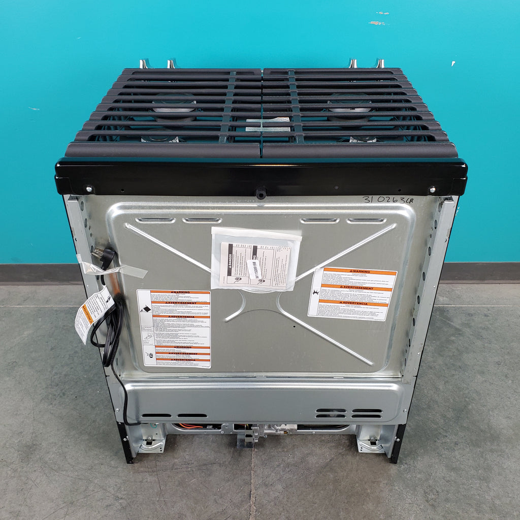 Pictures of Fingerprint Resistant Stainless Steel Whirlpool 5.0 cu. ft. 4 Burner Slide In Gas Range with Frozen Bake Technology - Scratch & Dent - Minor - Neu Appliance Outlet - Discount Appliance Outlet in Austin, Tx