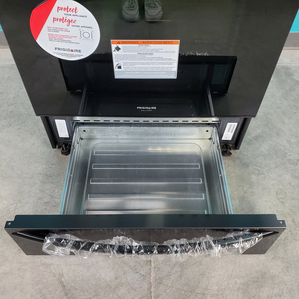 Pictures of Smudge-Proof Black Stainless Steel Frigidaire Gallery 5.6 cu. ft. Gas 5 Burner Slide In Range with Air Fry- Scratch & Dent - Minor - Neu Appliance Outlet - Discount Appliance Outlet in Austin, Tx